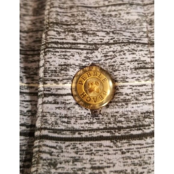 Pebble Beach Dry-Luxe Performance Men's Polo Golf T-Shirt XL Color Blue   B2 - Picture 6 of 7